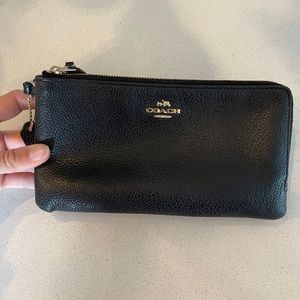 Black Coach wristlet - excellent condition and barely used.